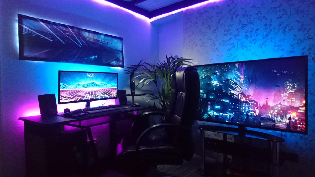 Игровая комната с подсветкой