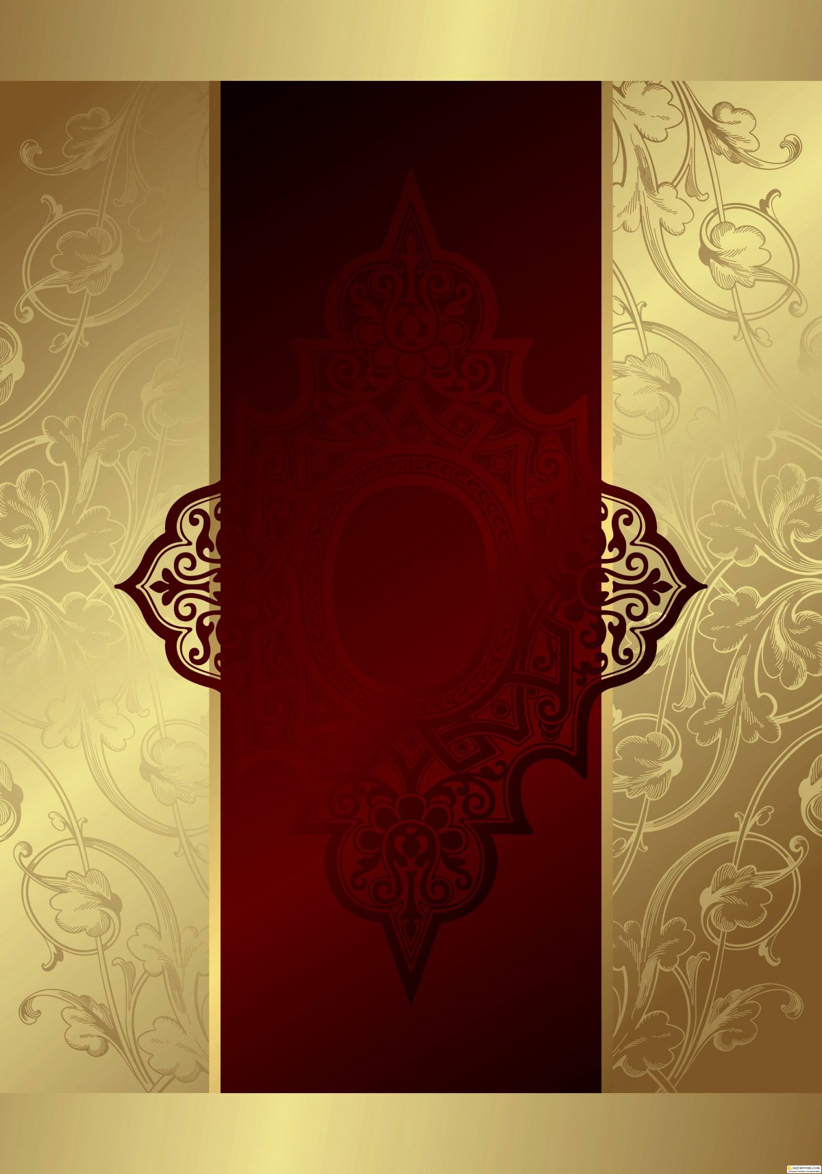 Бордовый с золотом