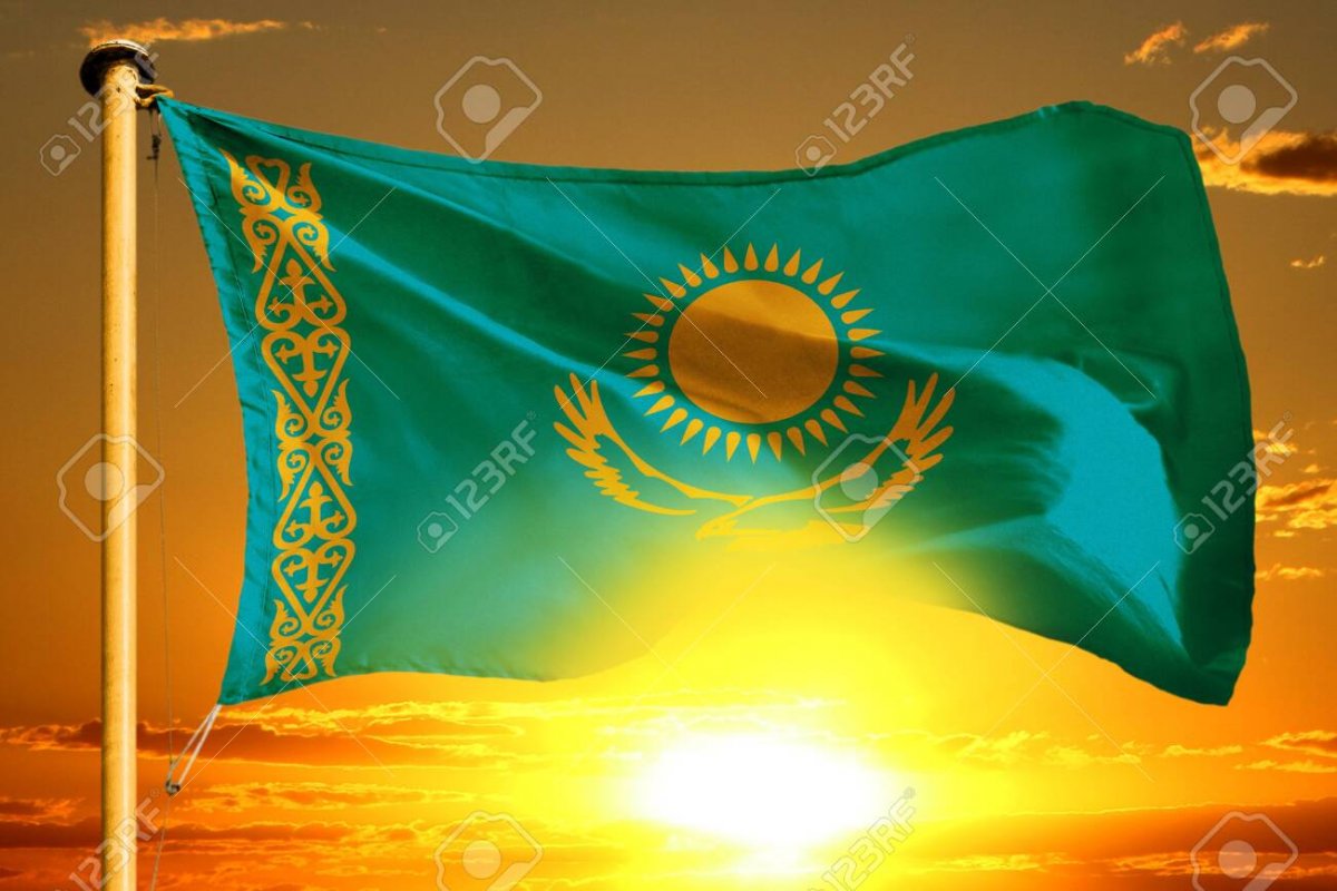 Флаг Казахстана для презентации