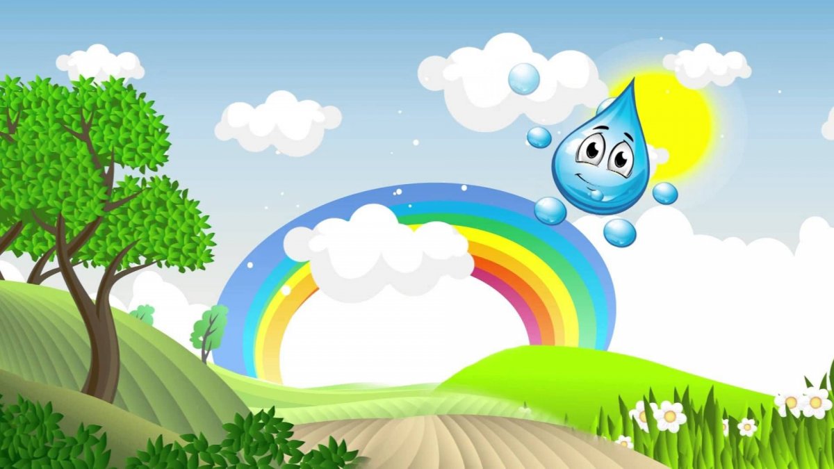 Природа в детском саду мультяшные