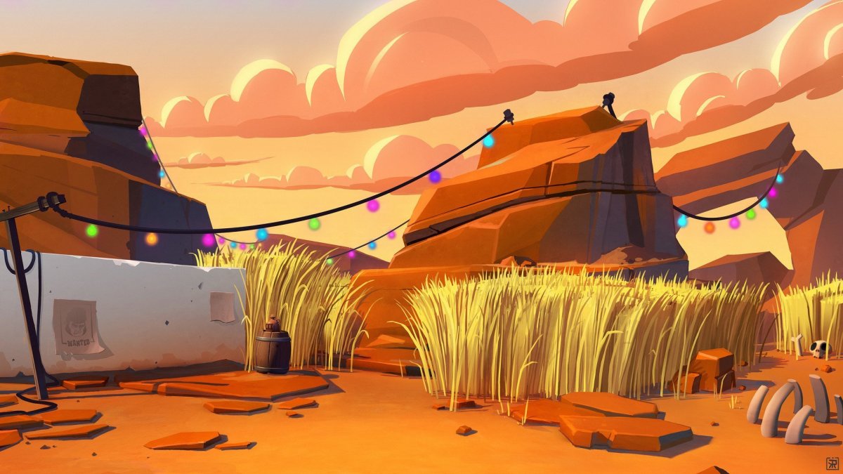 Фон БРАВЛ старс пустыня