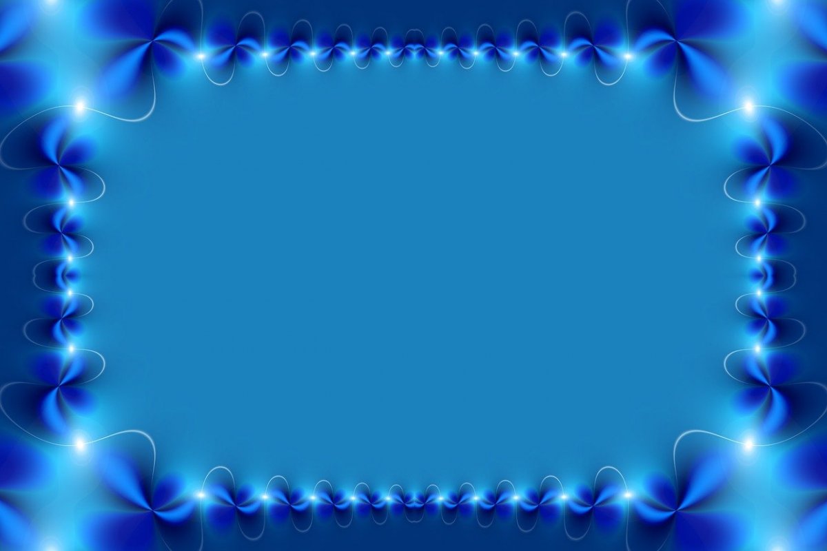 Фон для презентации синий с рамкой