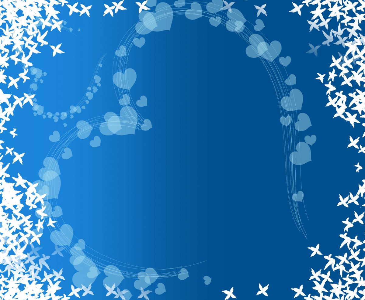 Синий фон с рамкой