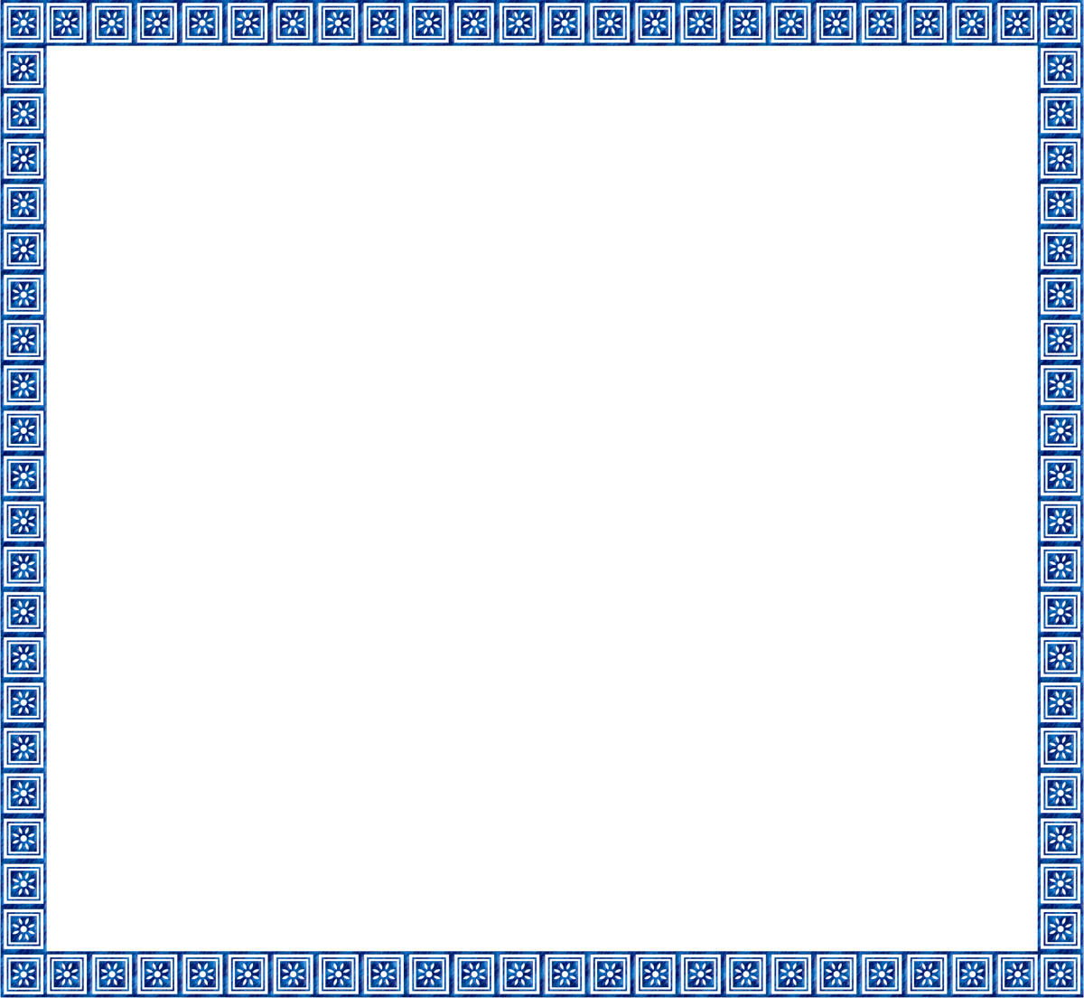 Синяя рамка на прозрачном фоне