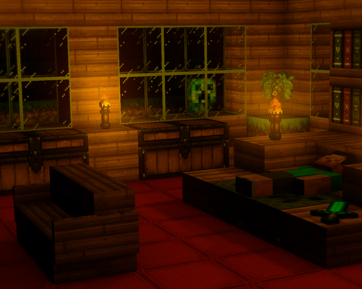 Уютный дом в МАЙНКРАФТЕ внутри