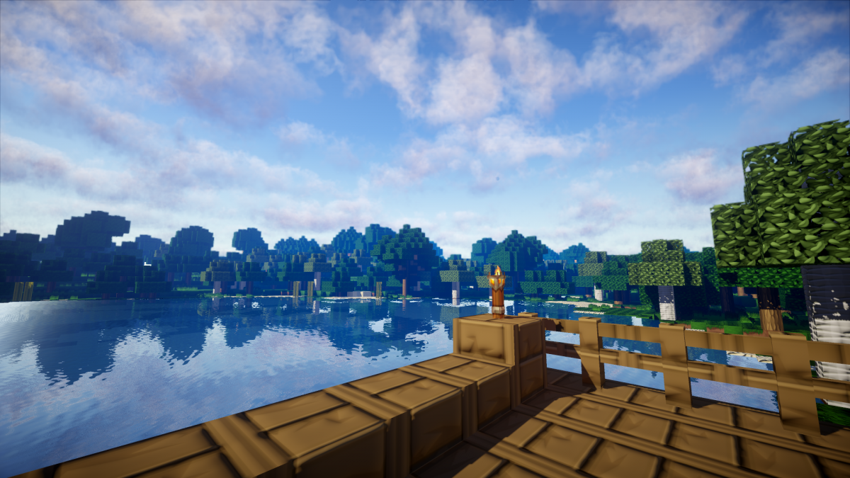 Красивый пейзаж в МАЙНКРАФТЕ