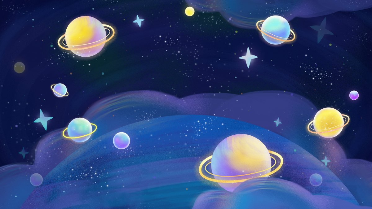Фон на тему космос для детей