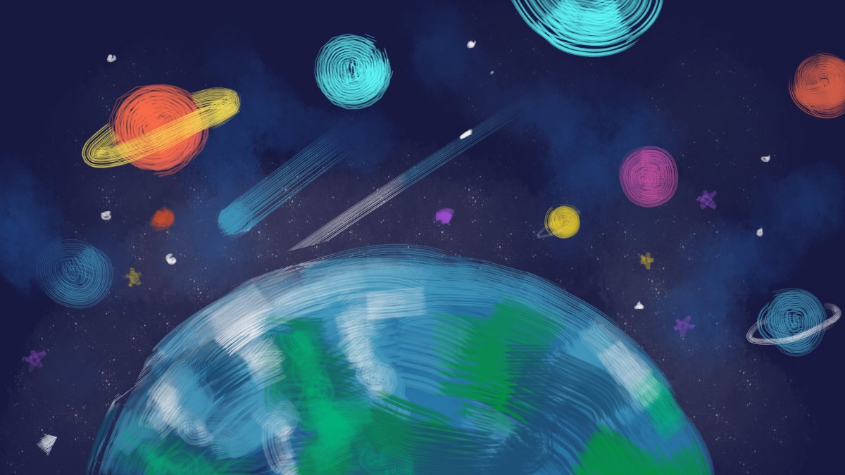 Космический фон для детей