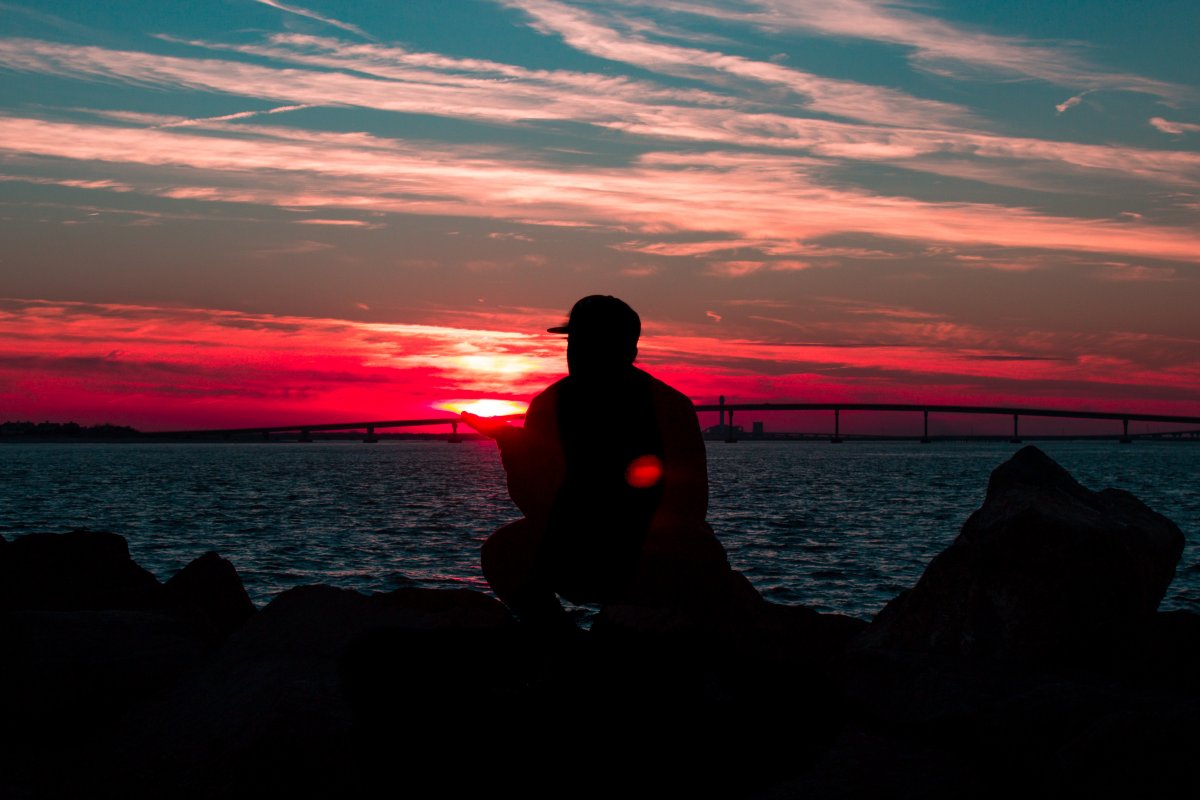 Одиночество море закат