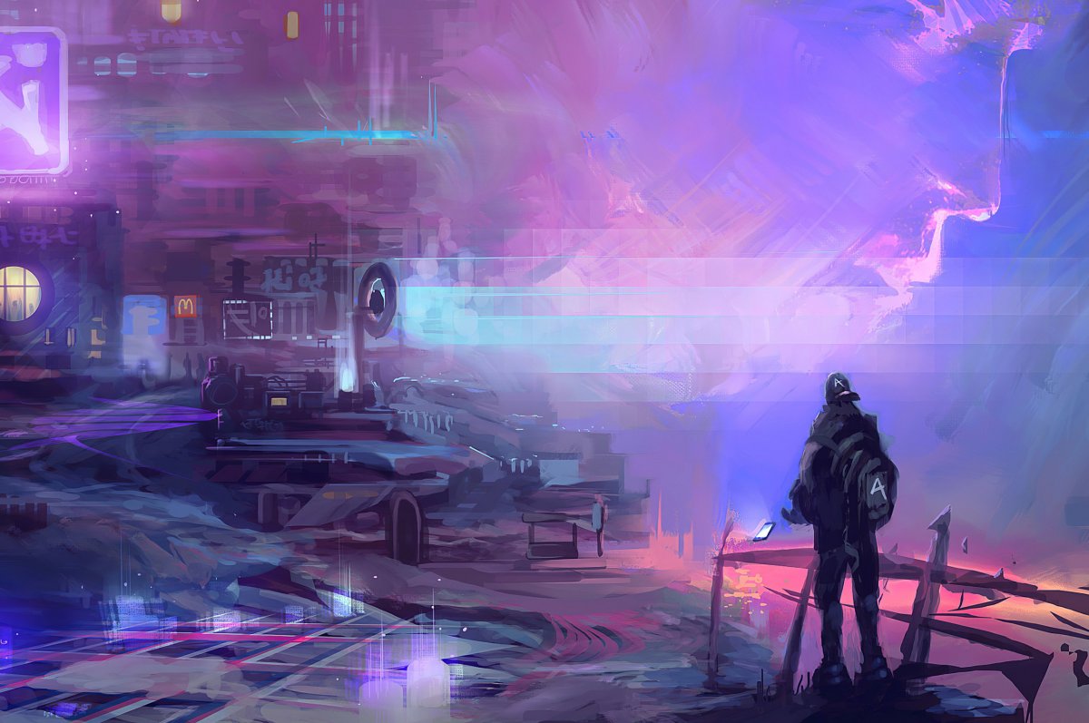 Cyberpunk Art 4к