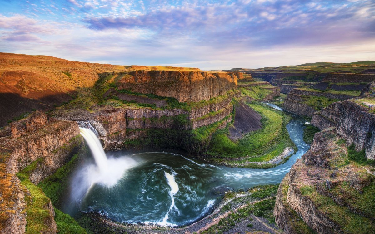 Водопад Palouse, США.