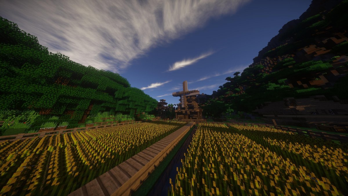 Майнкрафт пейзаж