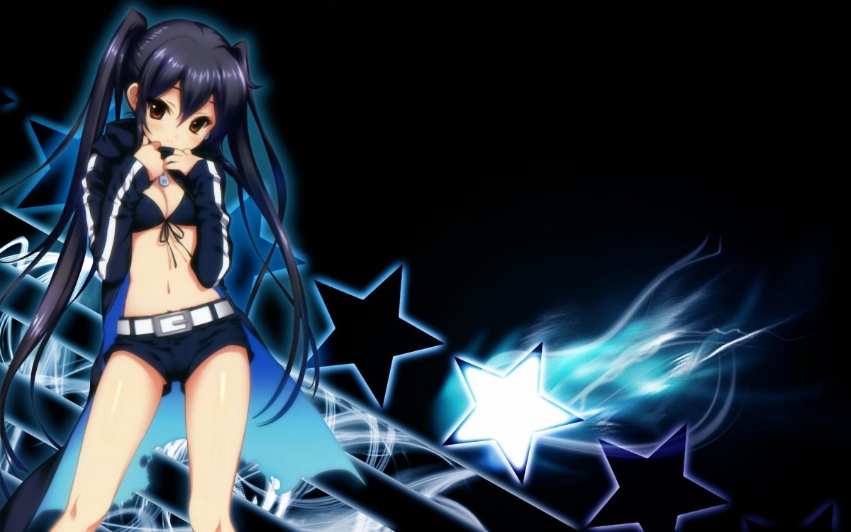 Аниме на черном фоне