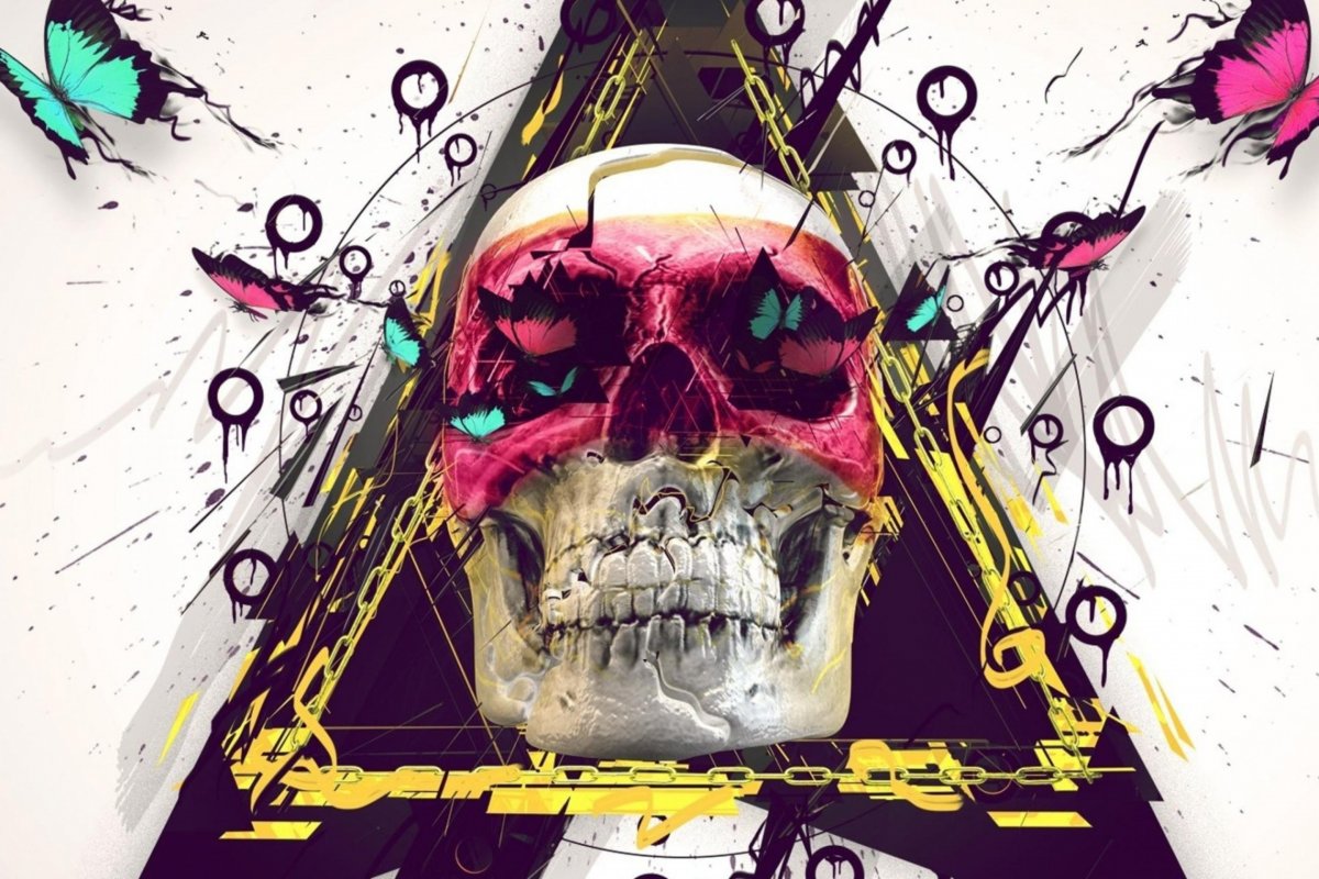 Череп абстракция