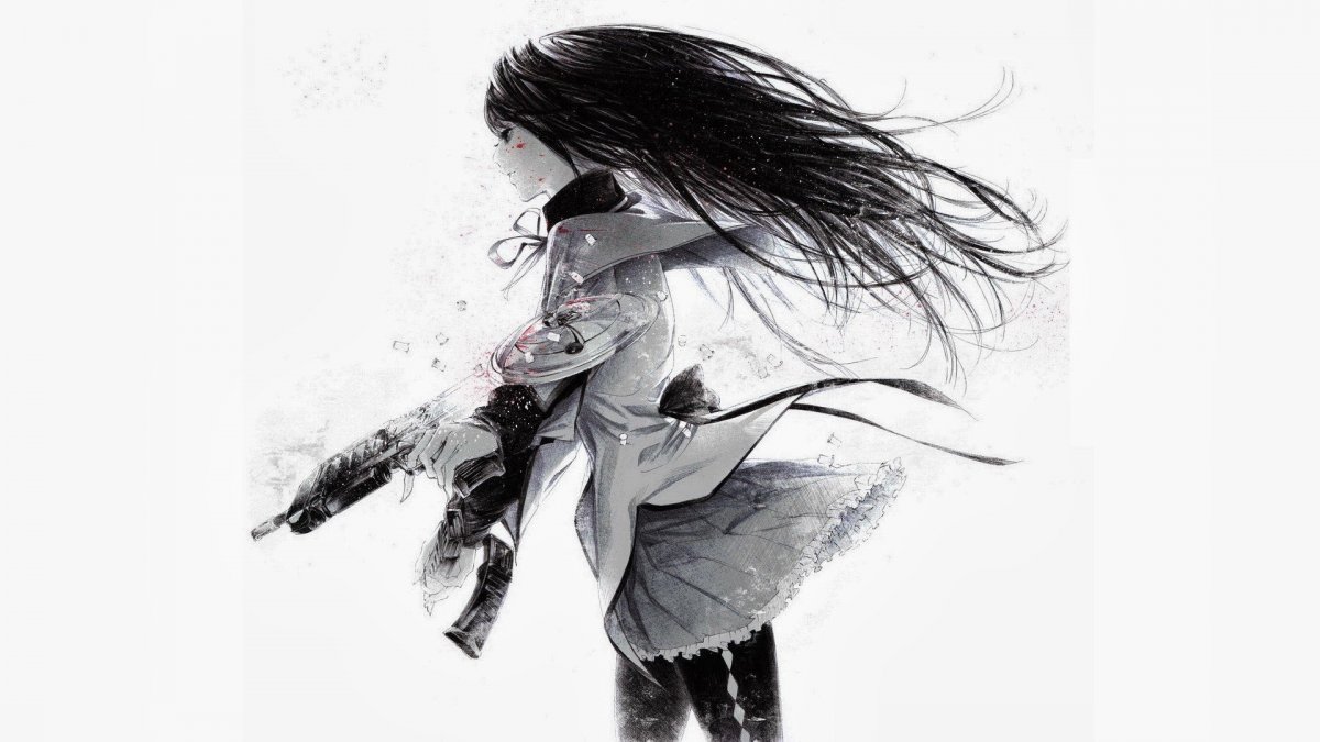 Аниме черно белое