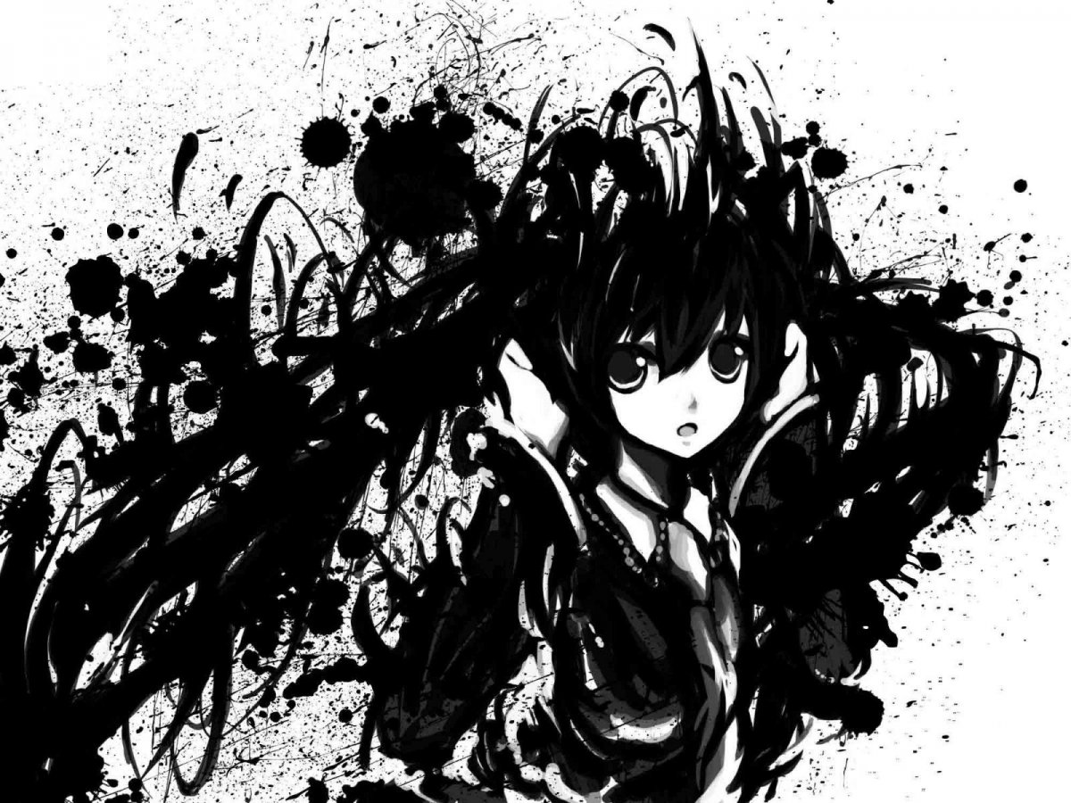 Аниме черное