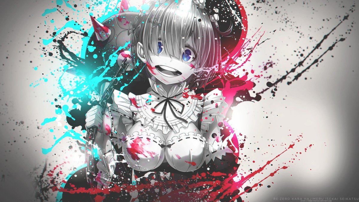 Re Zero обои на рабочий стол 1920х1080