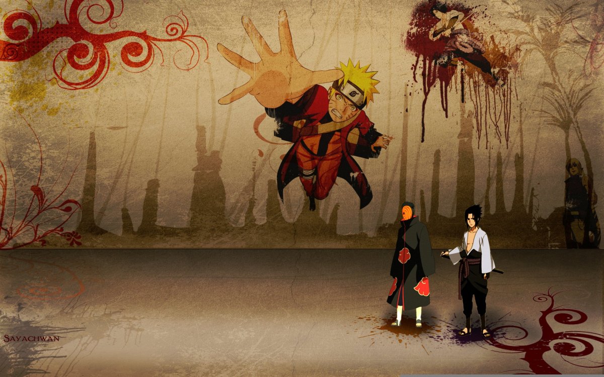 Фотообои в стиле Наруто