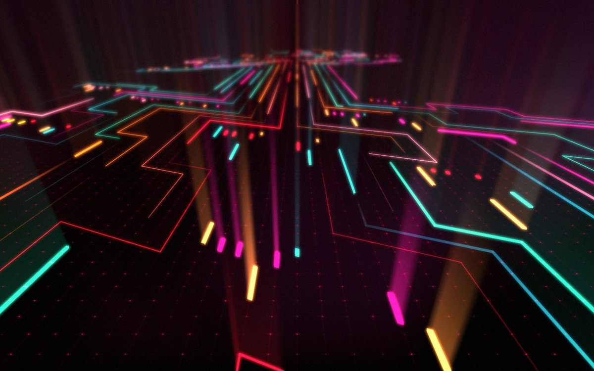 Абстракция неон