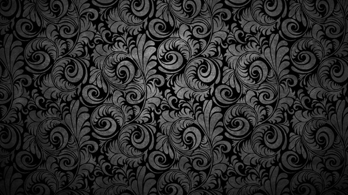Черный фон с узорами