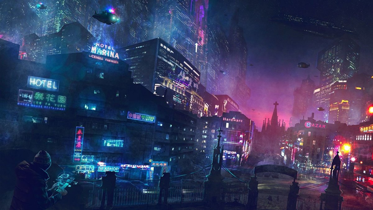 Город Найт Сити Cyberpunk 2077