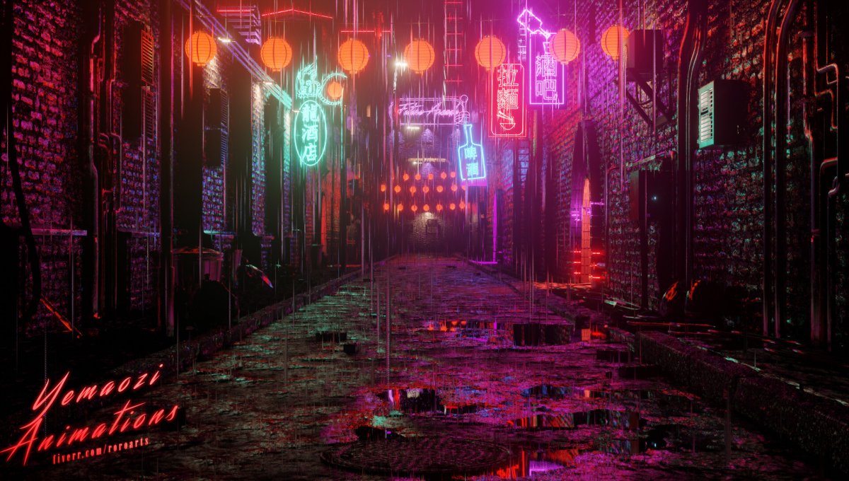 Темный переулок Cyberpunk 2077