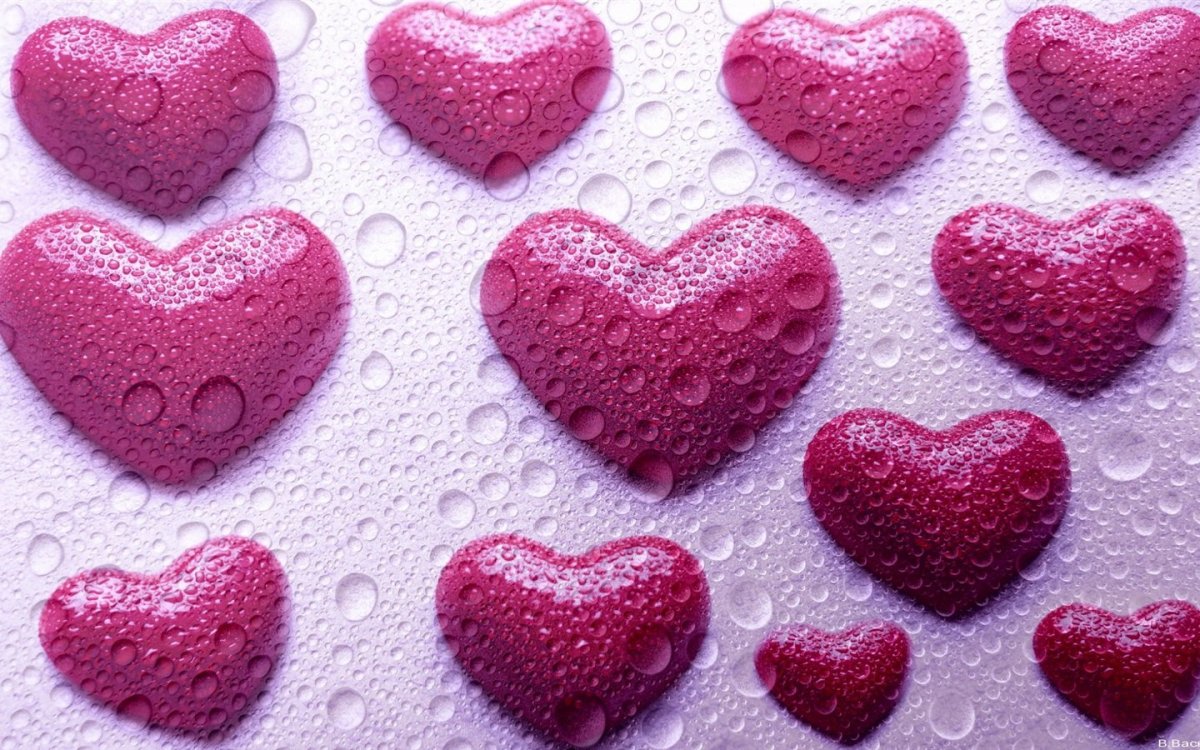 Заставка на рабочий стол сердечки