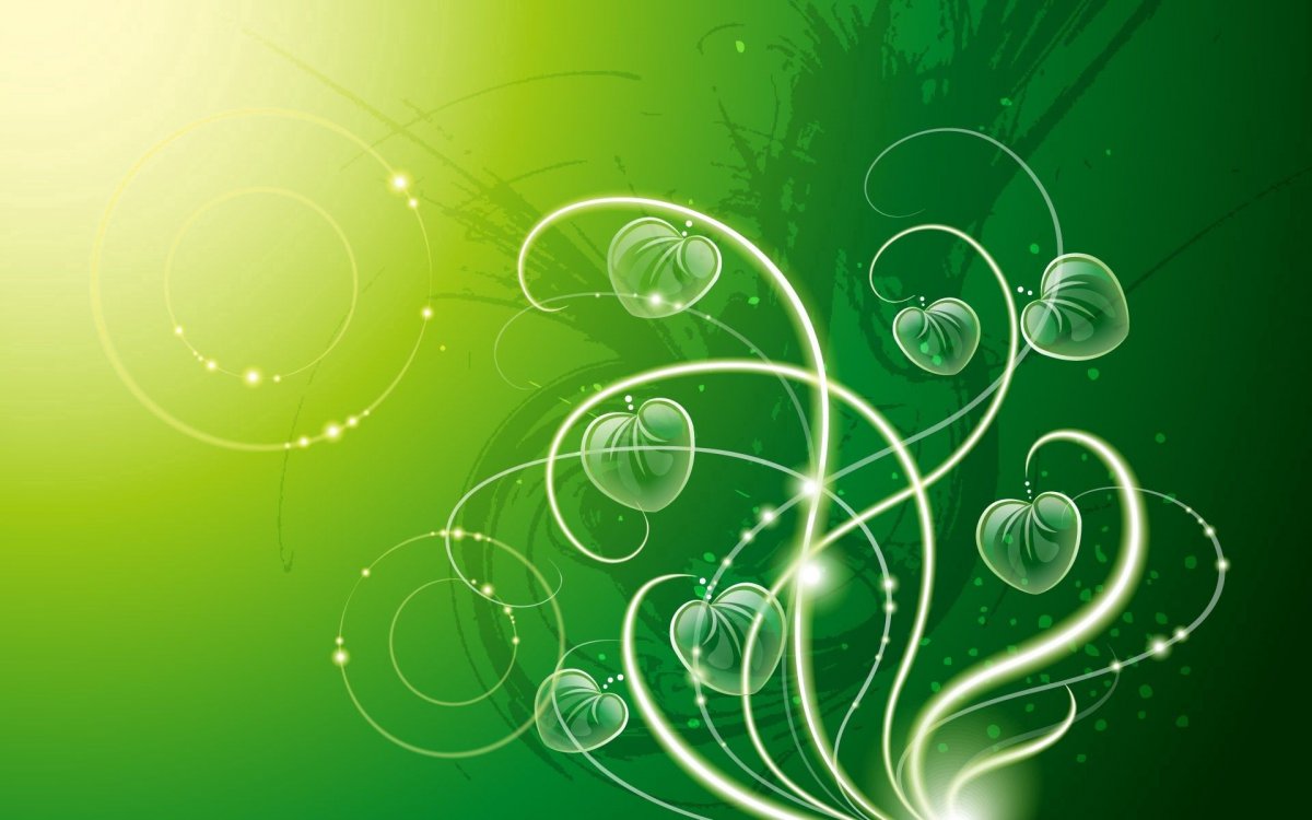 Абстракция в зеленых тонах