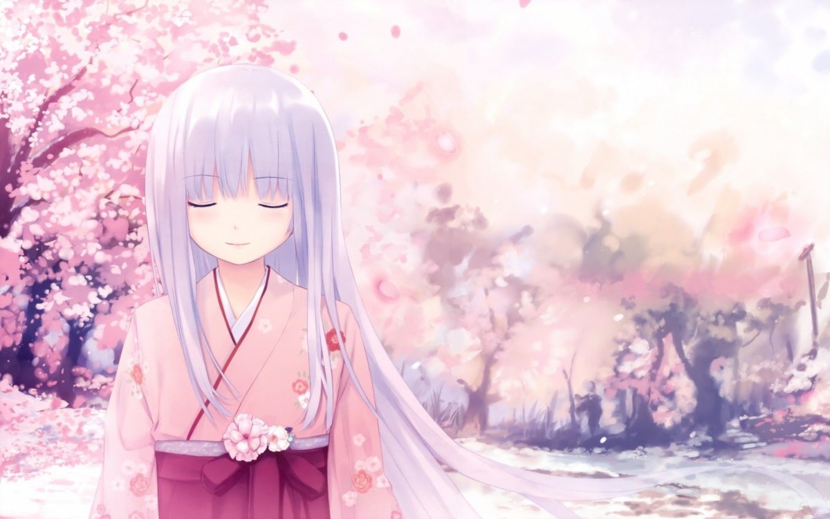 Сакура аниме девушка