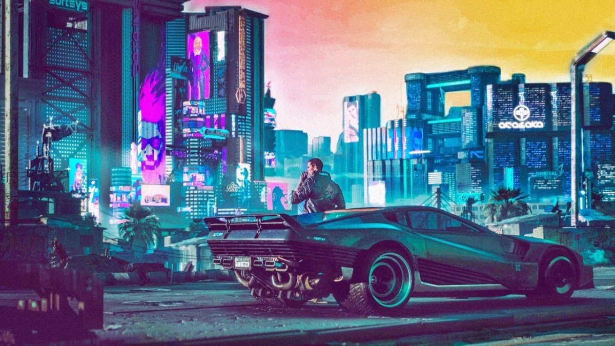 Палитра в стиле киберпанк