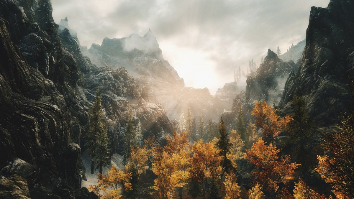 Tes 5 Skyrim пейзажи