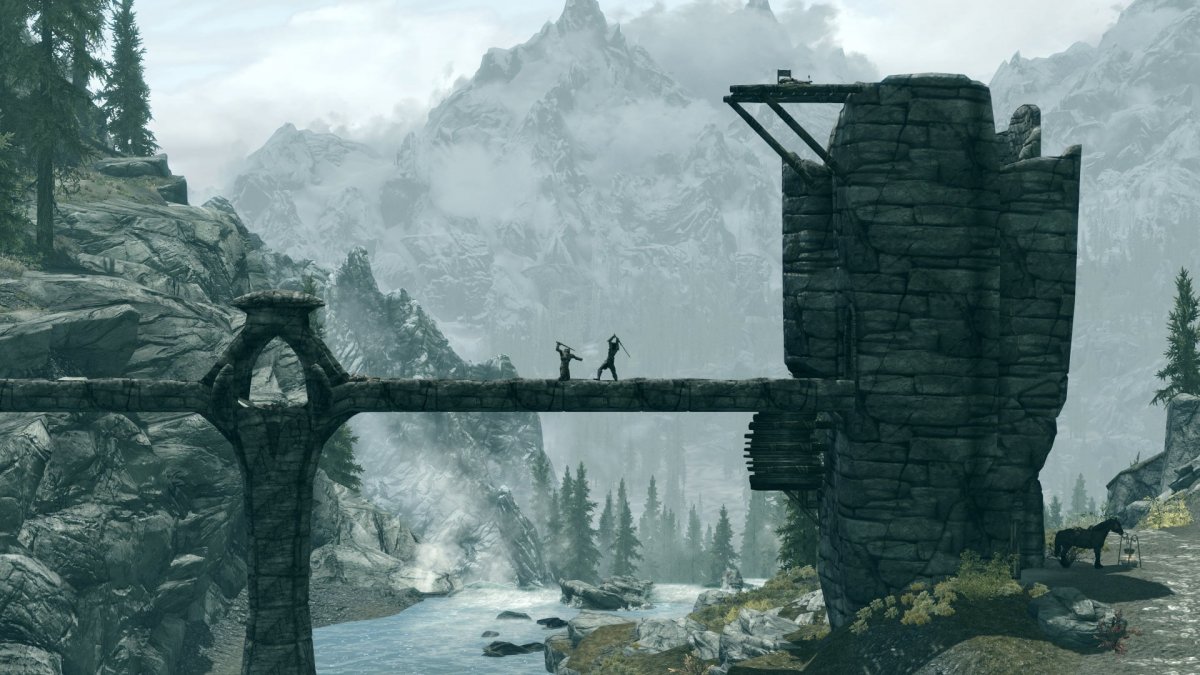 The Elder Scrolls v Skyrim пейзажи