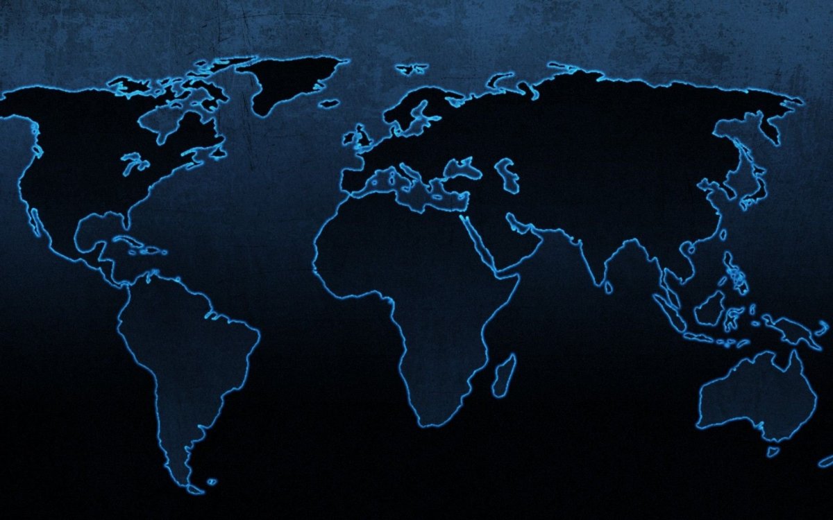 Карта мира стилизованная