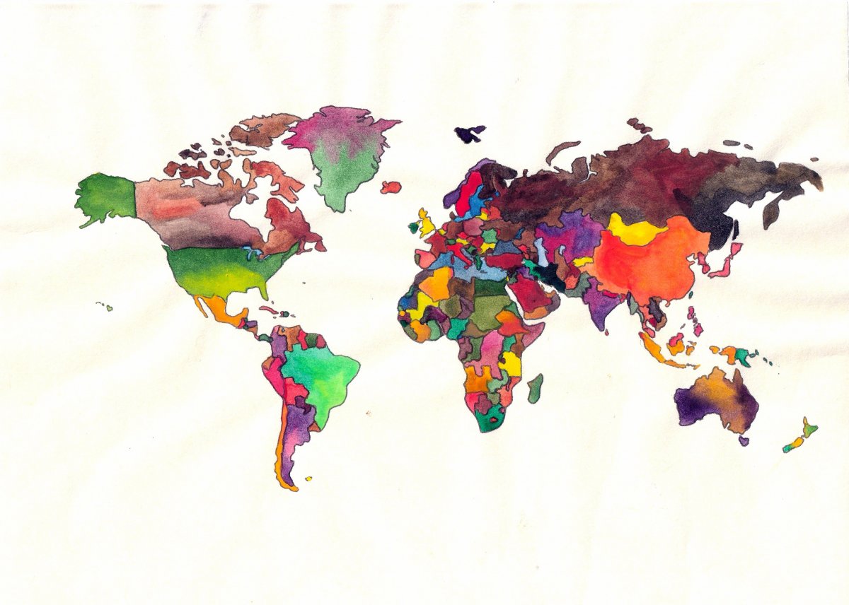 Фотообои карта