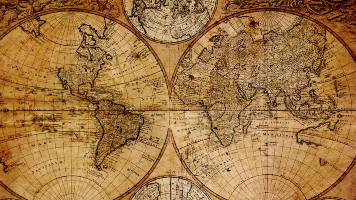 Карта мира цветные красивые