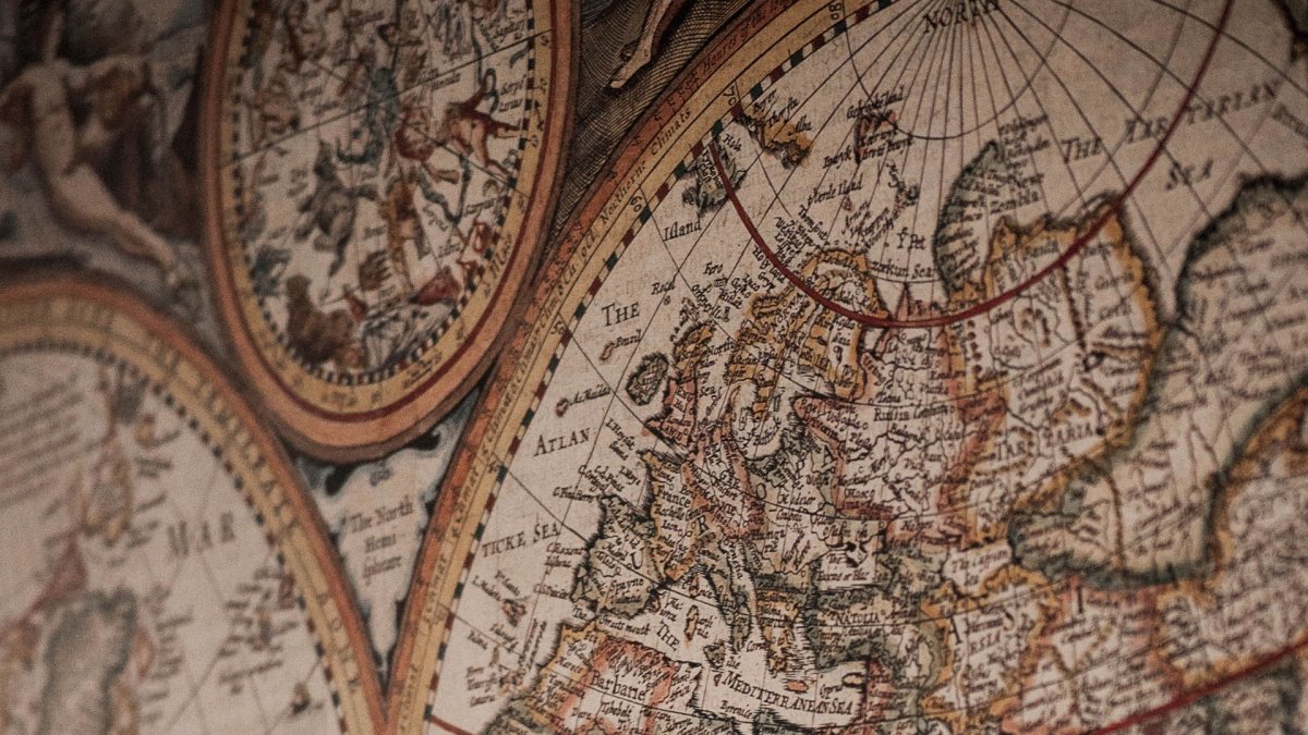 Обои карта мира