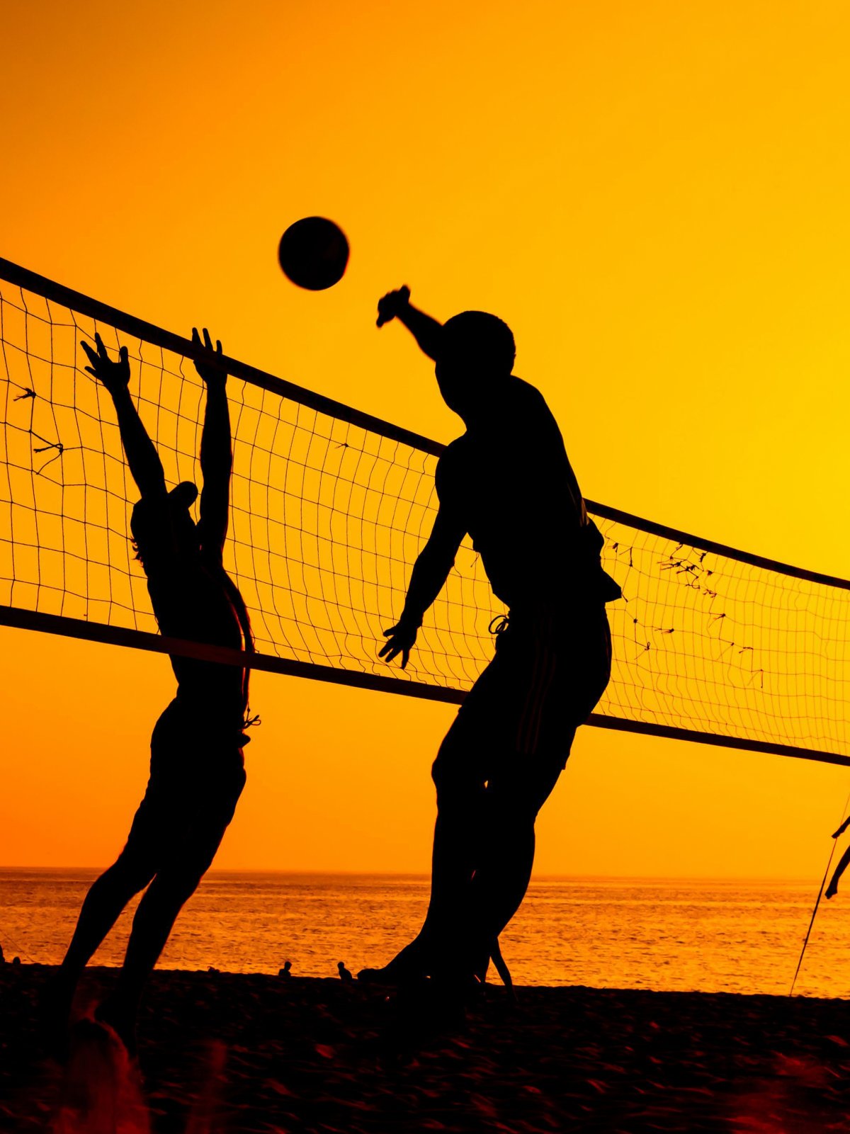 Пляжный волейбол без людей