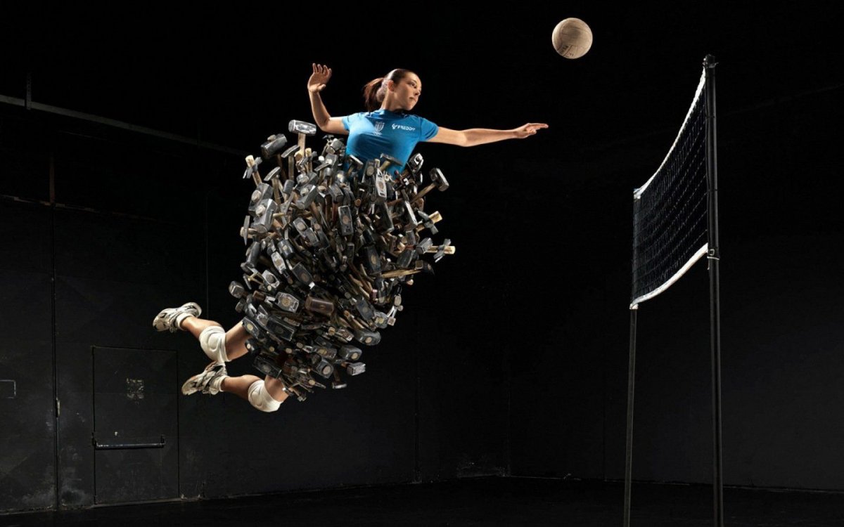 Волейбол в полете