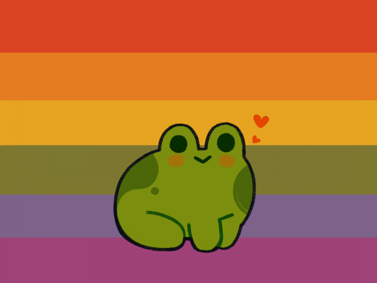 Фон с лягушками