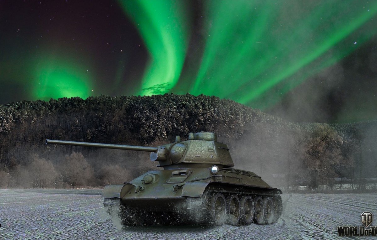 World of Tanks т 34 зимний