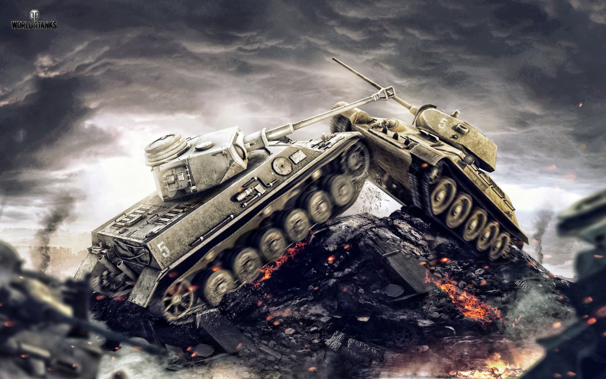 Обои World of Tanks 1366x768