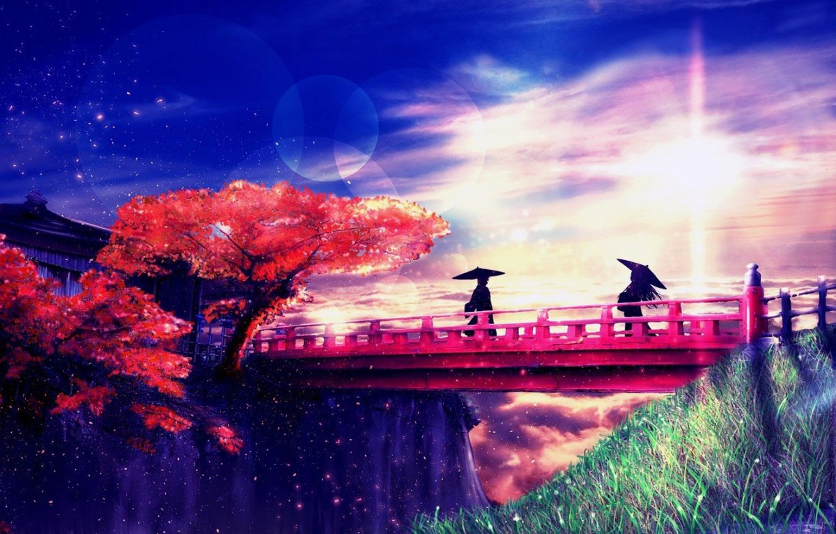 Горы арт обои