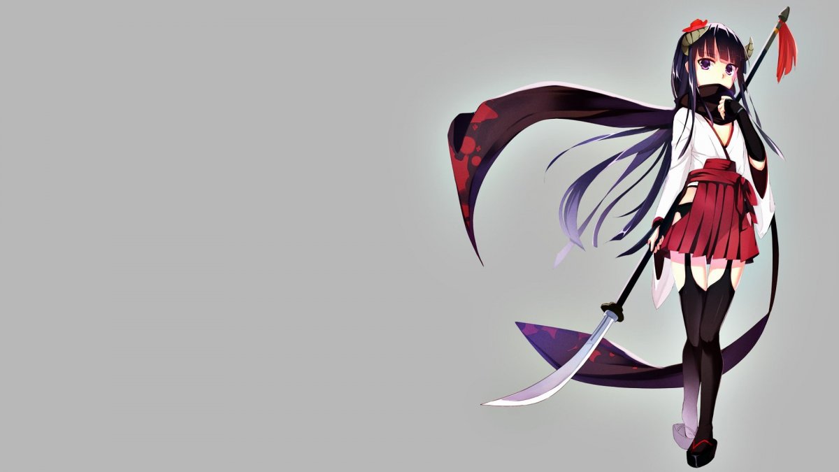 Аниме обои на Красном фоне