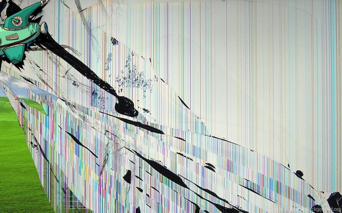 Разбитый монитор