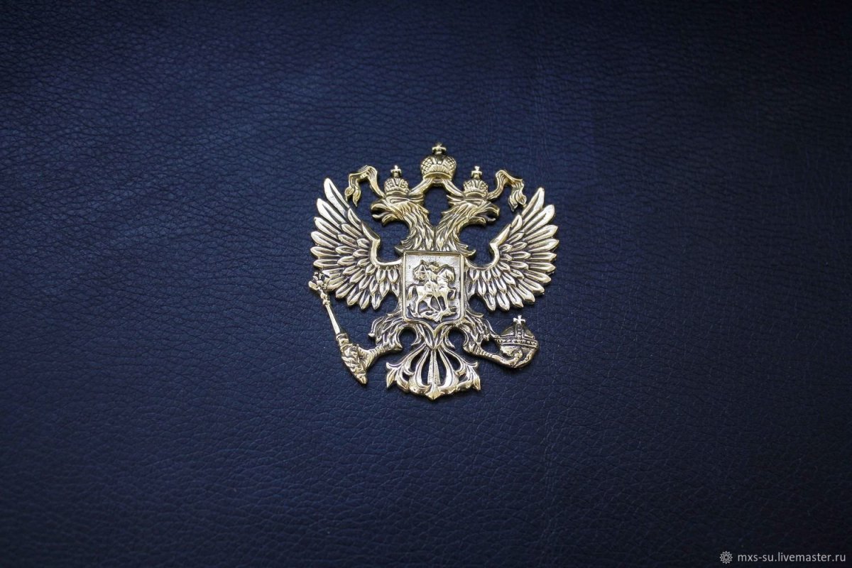 Двуглавый Орел на синем фоне