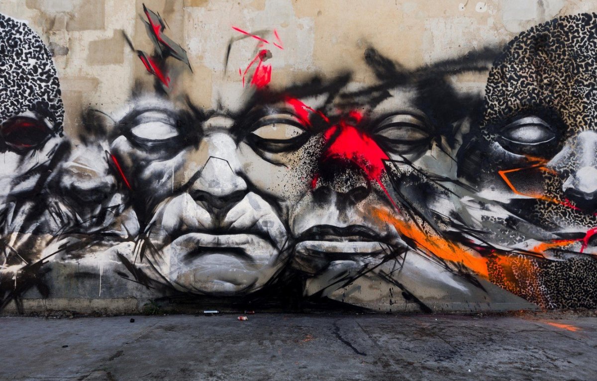 Обои в стиле граффити