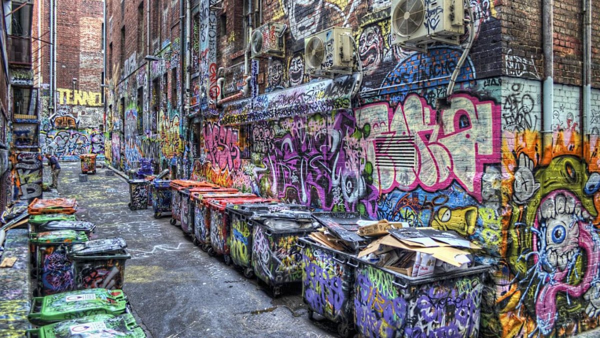 Нью-Йорк Сити гетто граффити