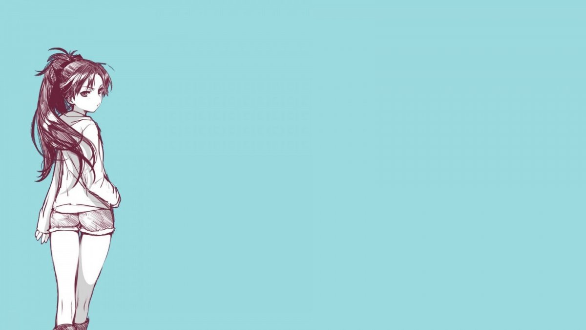 Обои на рабочий стол аниме Минимализм