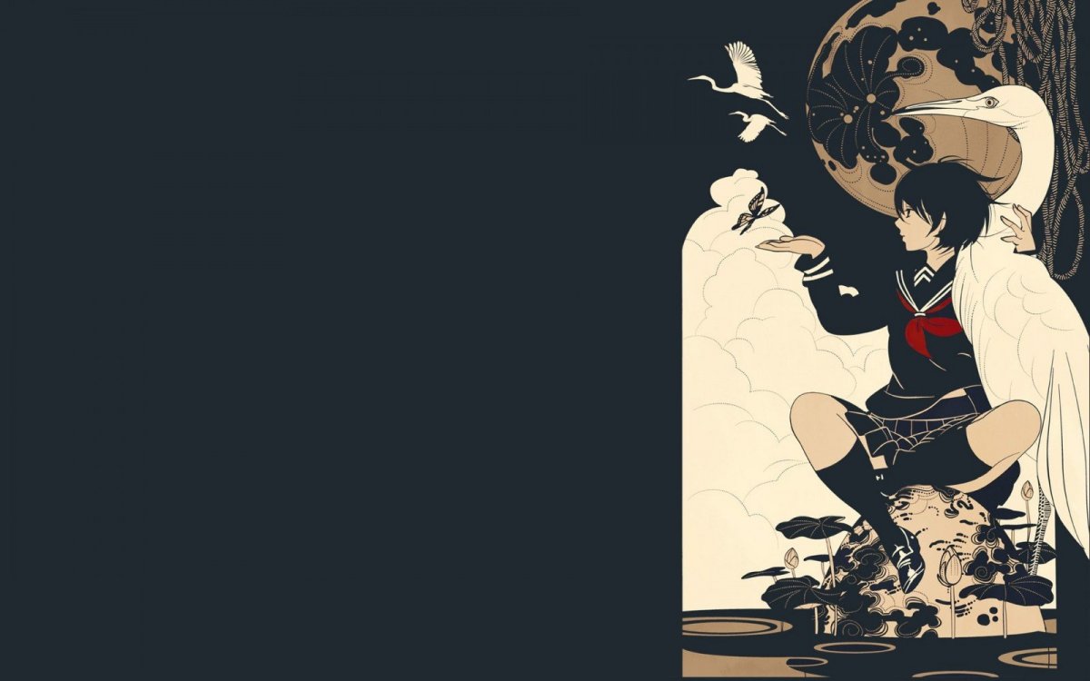 Аниме девушка без лица