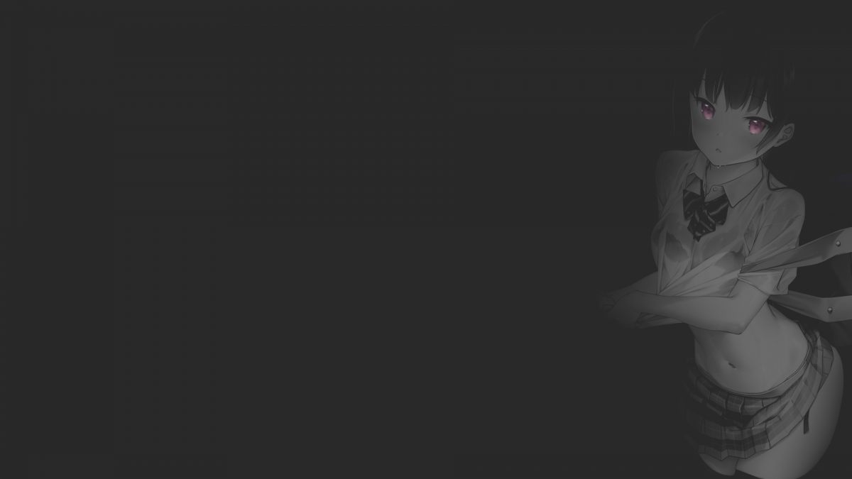 Аниме тянки на темном фоне